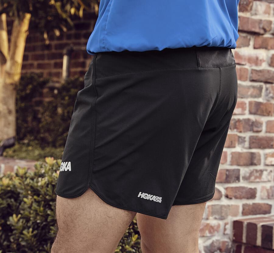 Hoka One One Performance Shorts Herr - Svarta - YPDVZ-4925